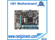 Fully tested ddr3 memory type h81 motherboard lga1150